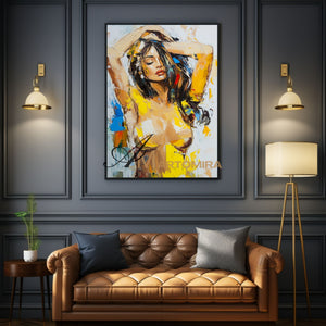 Women Body Painting | Female Body Abstract Art | Naked Female Art | Modern Art #AP041