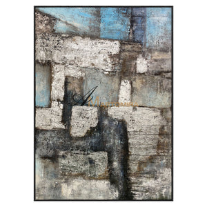 Color Block Painting | Large Abstract Canvas Art | Textured Wall Art | Large Abstract Canvas Wall Art #NY015