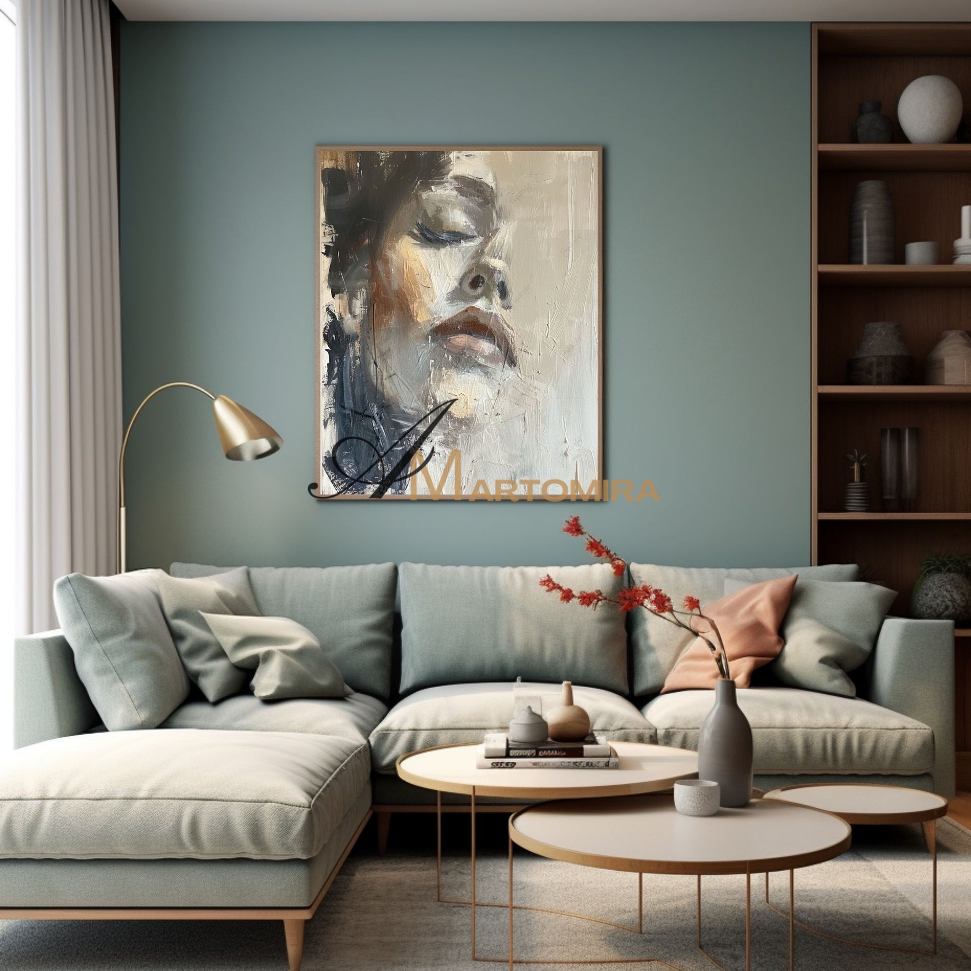 Art Portraits | Acrylic Wall Art | Abstract Painting Of A Woman'S Face | Abstract Woman Painting #AP043