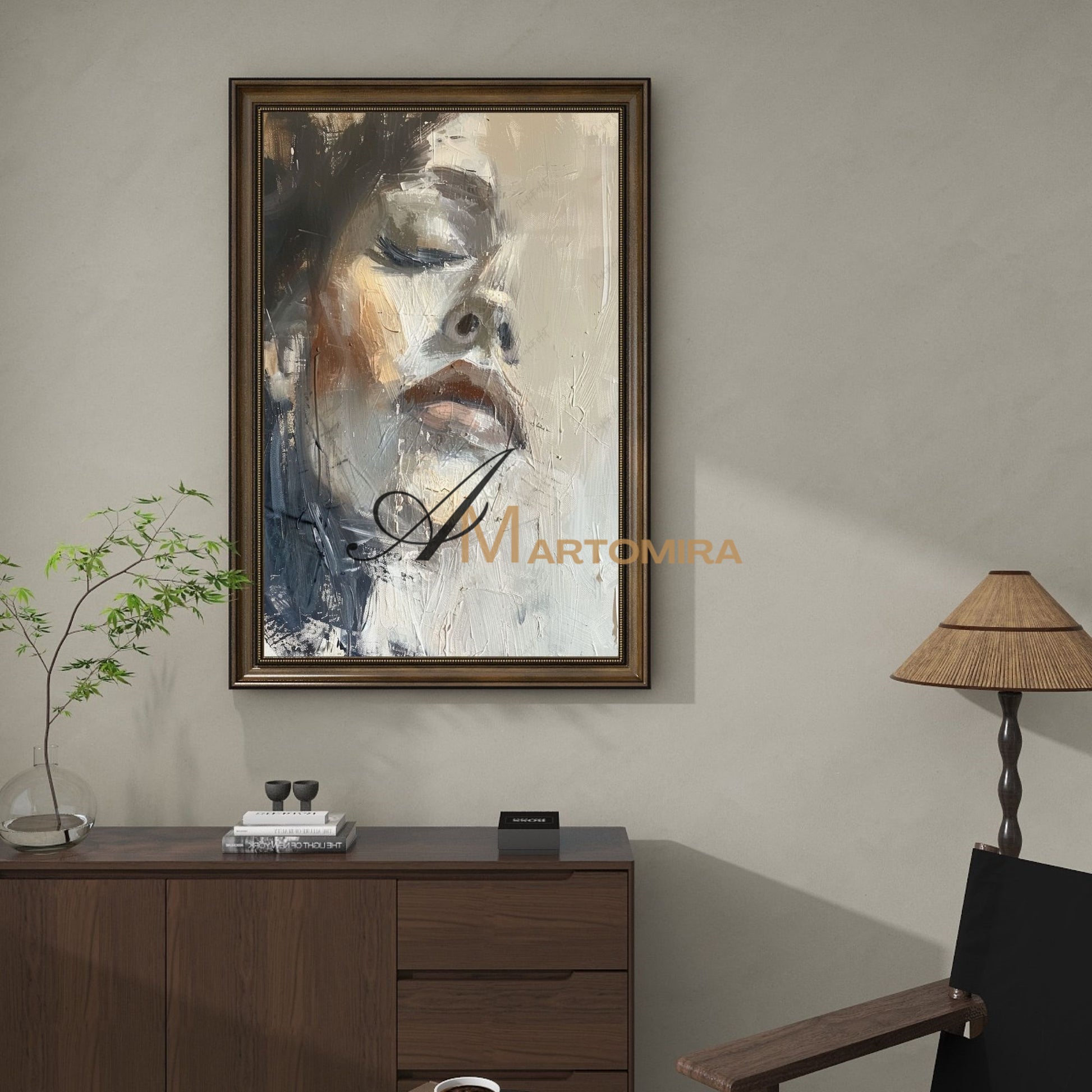 Art Portraits | Acrylic Wall Art | Abstract Painting Of A Woman'S Face | Abstract Woman Painting #AP043