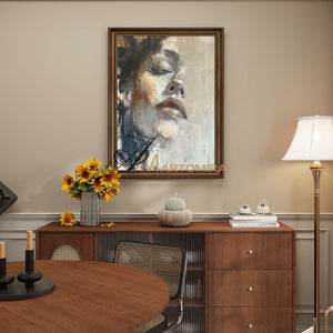 Art Portraits | Acrylic Wall Art | Abstract Painting Of A Woman'S Face | Abstract Woman Painting #AP043