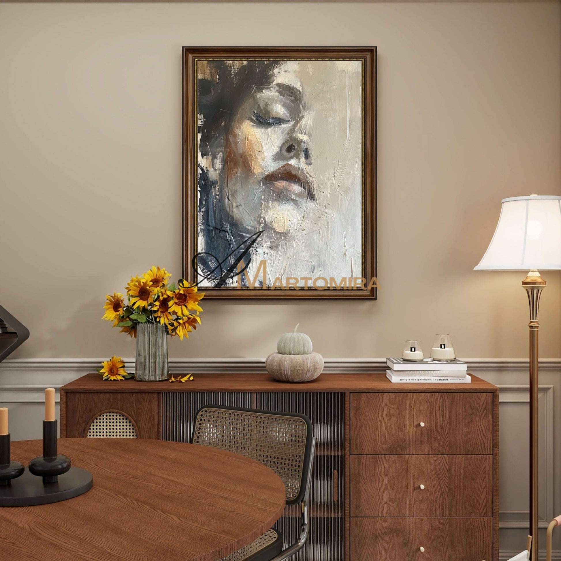 Art Portraits | Acrylic Wall Art | Abstract Painting Of A Woman'S Face | Abstract Woman Painting #AP043