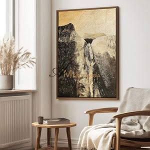 Contemporary Wall Art Decor | Abstract Art Paintings | Large Landscape Wall Art | Stone Painting #MF065
