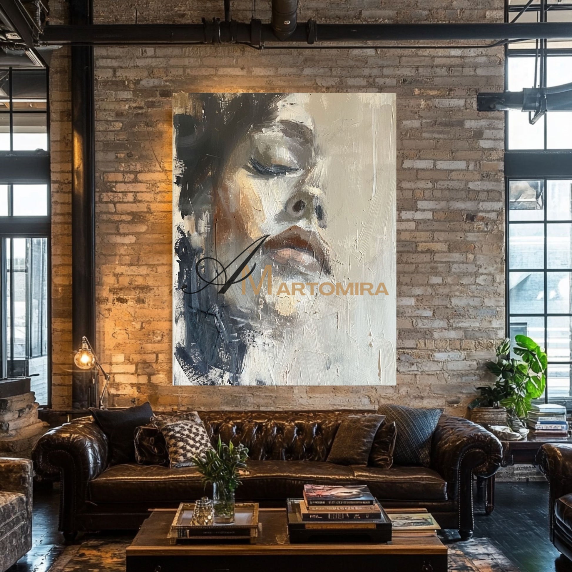 Art Portraits | Acrylic Wall Art | Abstract Painting Of A Woman'S Face | Abstract Woman Painting #AP043