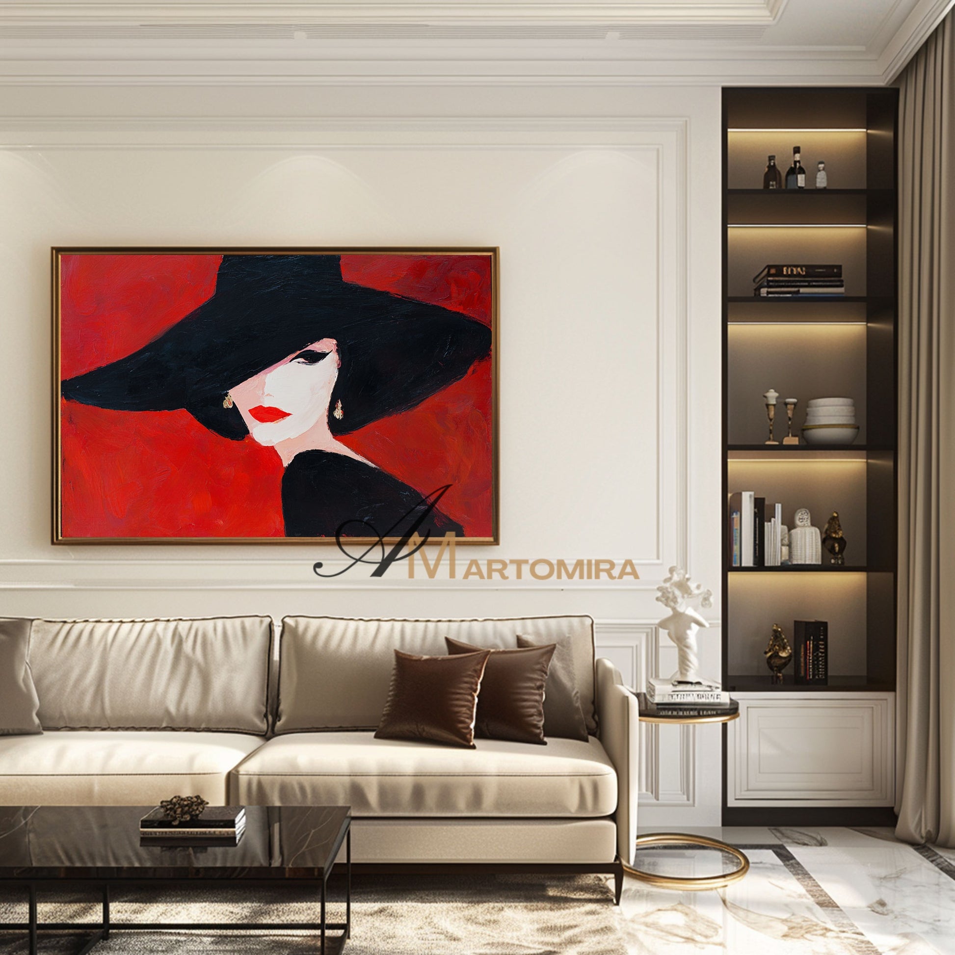 Acrylic Paint | Painting Art Woman | Beautiful Woman Painting | Wall Art For Bedroom #AP051