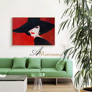 Acrylic Paint | Painting Art Woman | Beautiful Woman Painting | Wall Art For Bedroom #AP051
