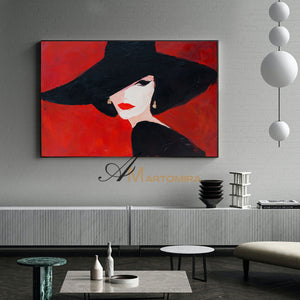 Acrylic Paint | Painting Art Woman | Beautiful Woman Painting | Wall Art For Bedroom #AP051