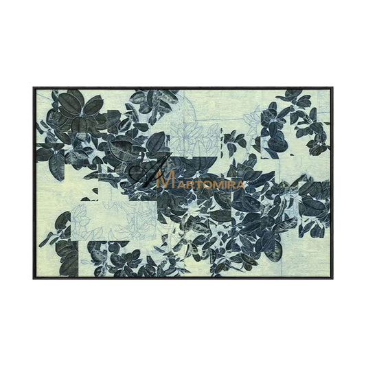Leaf Painting | Canvas Wall Decor | Large Wall Art For Bedroom | Green Abstract Wall Art  #MF067