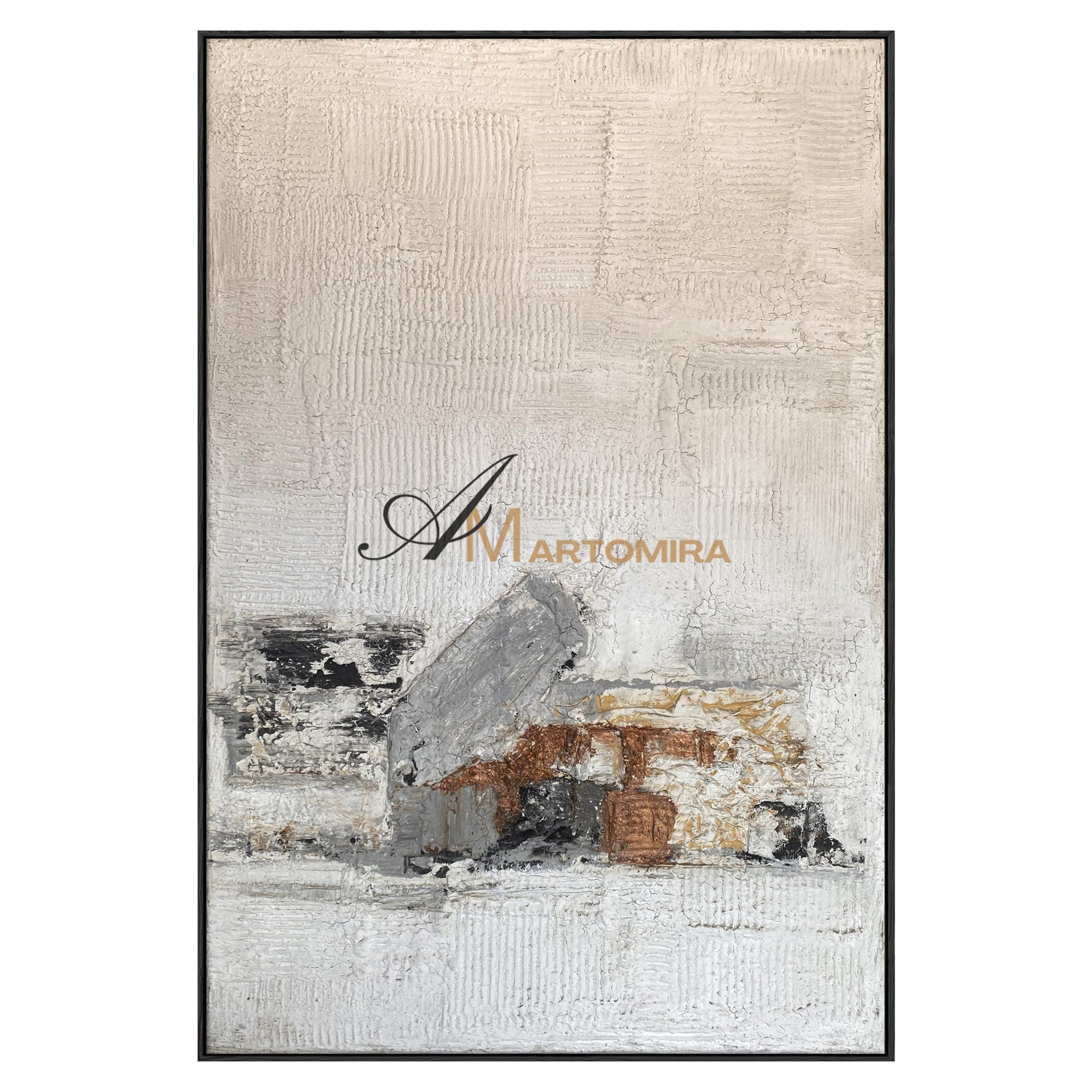 Wabi Sabi Art | Modern Abstract Paintings | Textured Canvas Art | Handmade Paintings For Living Room #NY018