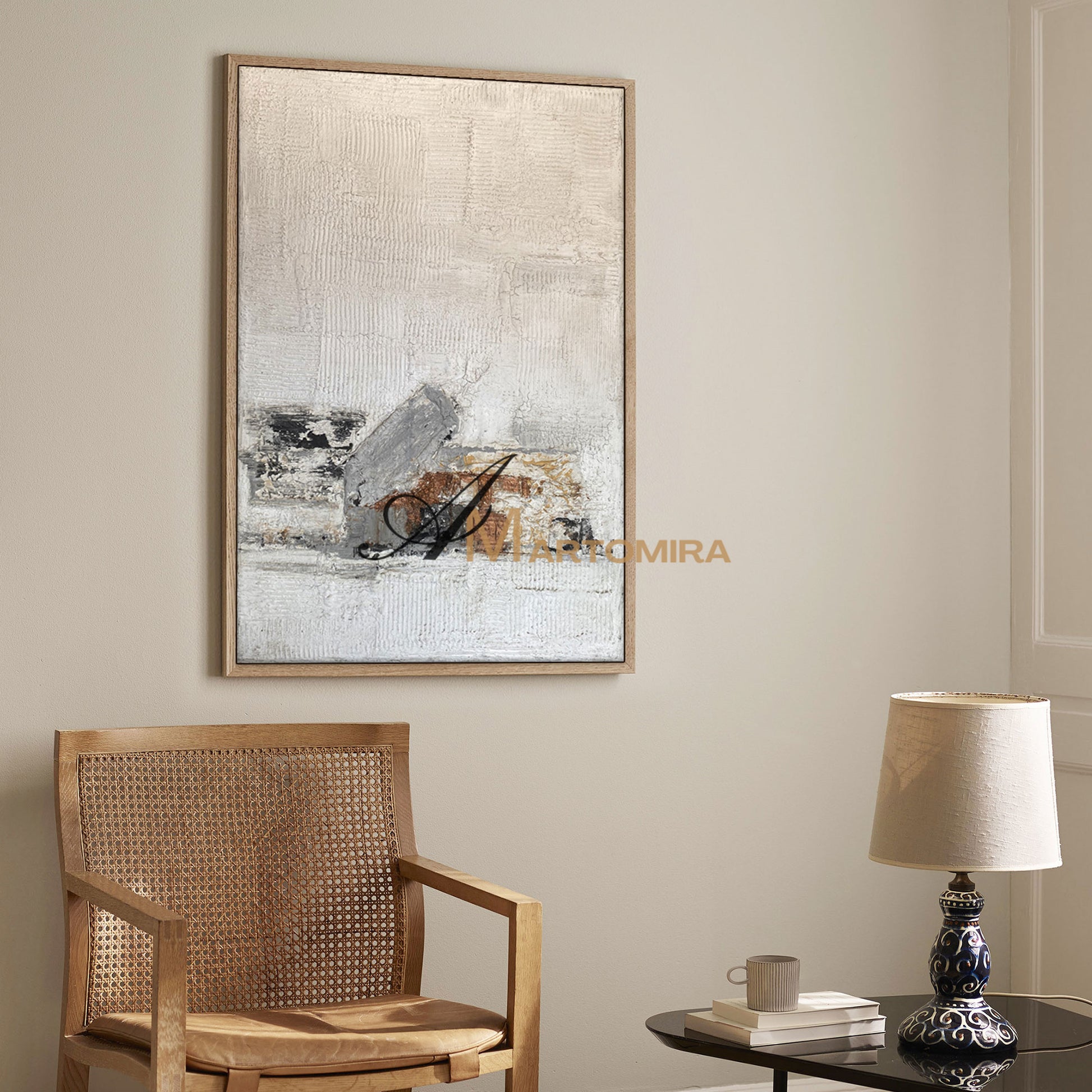 Wabi Sabi Art | Modern Abstract Paintings | Textured Canvas Art | Handmade Paintings For Living Room #NY018