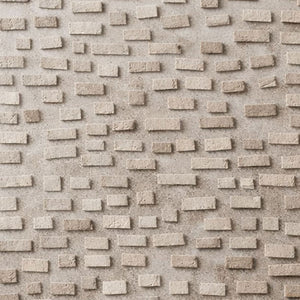 Minimalist Neutral Geometric 3D Relief Abstract Wall Art, Modern Textured Beige Light Grey Wabi Sabi Inspired Artwork for Contemporary Home Decor