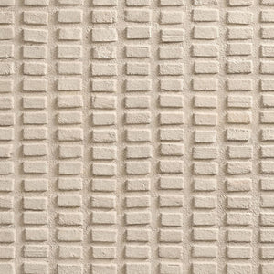 Modern Minimalist Neutral Beige 3D Textured Geometric Lines Plaster Wall Art, Abstract Rectangular Grid Pattern Wabi Sabi Alternative Soft Tone Wall Decor for Calm Spaces