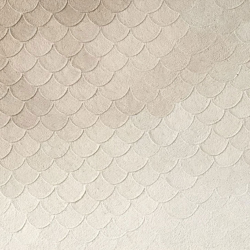 Minimalist Beige White Scale Curved Geometry Organic Pattern Textured Abstract Wall Art Warm Soft Neutral Home Decor for Living Room Bedroom Office Hallway Dining Room Calm Relaxing Framed