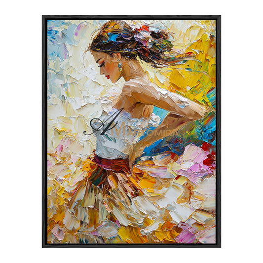 Acrylic Paint | Painting Art Woman | Colorful Paingtings | Wall Art For Bedroom #AP006