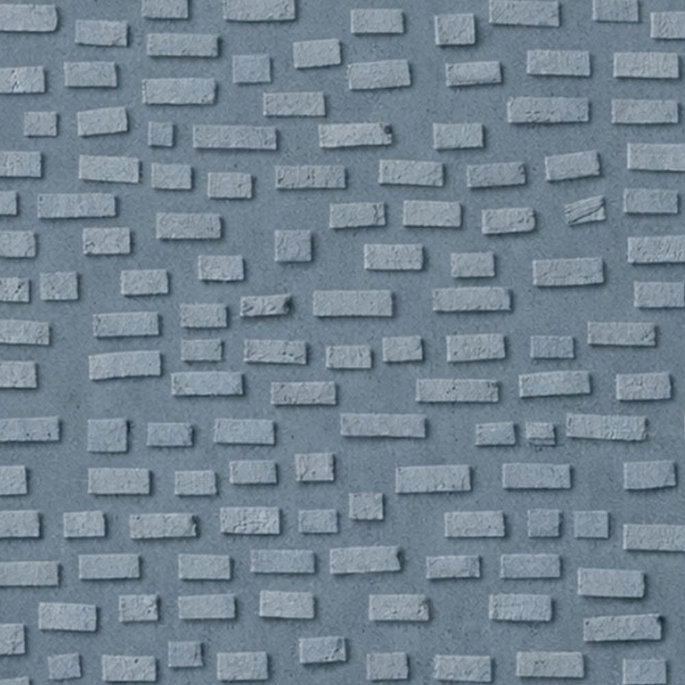Minimalist Blue Grey 3D Textured Geometric Wall Art, Subtle Raised Block Relief Stretched Canvas Print with Black Frame, Modern Muted Neutral Home Decor for Contemporary Office, Living Room, Bedroom, Hallway & Dining Room