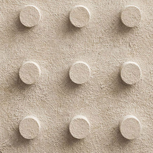 Minimalist Beige 3D Raised Circle Geometric Textured Plaster Wall Art for Modern Home Decor, Neutral Abstract Wall Decor with Stucco Texture, Wabi-Sabi Inspired? No Symmetric! Correct: Neutral Abstract 3D Circle Geometric Textured Plaster Wall Art
