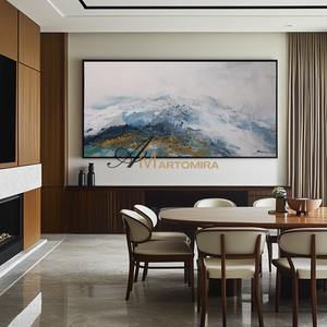 Landscape Wall Art | Abstract Painting Mountains | Abstract Landscape Art | Canvas Painting Wall Decor #DF055