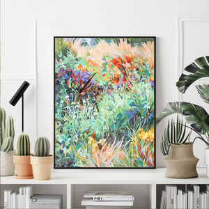 Grass Painting | Painting Grass Green | Colorful Wall Art | Modern Wall Decor Art #DF044