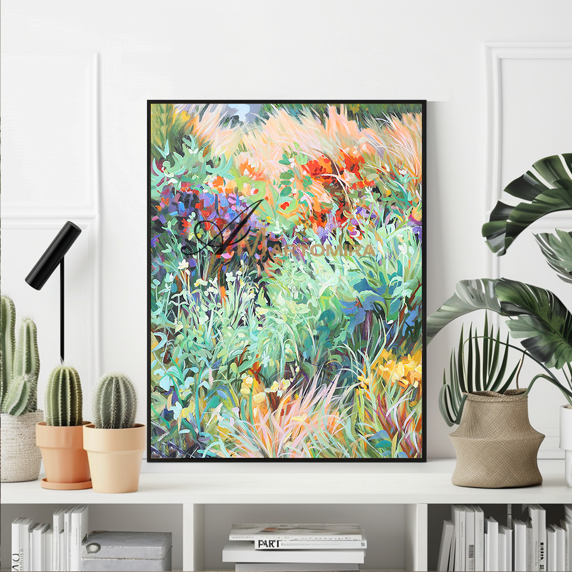 Grass Painting | Painting Grass Green | Colorful Wall Art | Modern Wall Decor Art #DF044