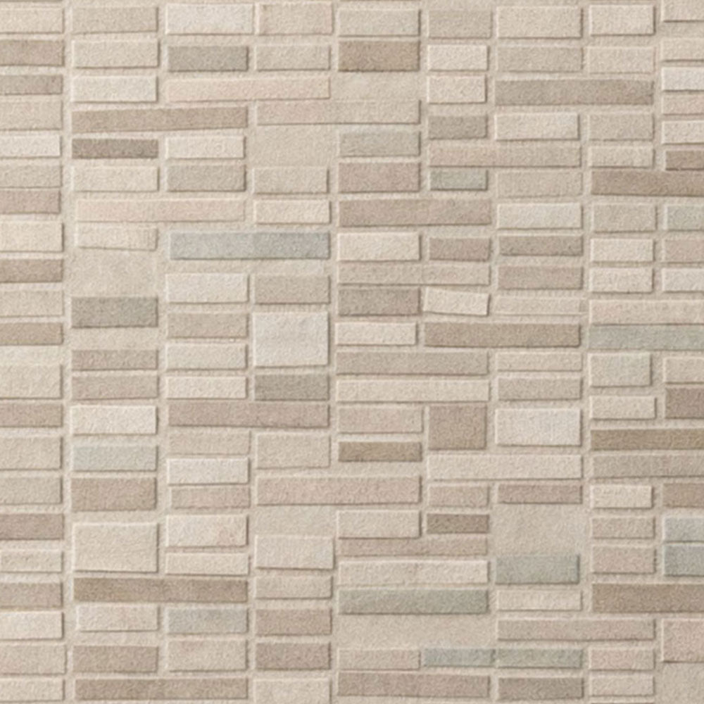 Minimalist Geometric Block Pattern Neutral Textured Wall Art in Soft Beige, Warm Brown, Light Grey, Medium Grey Tones Modern Abstract Decor for Office, Hallway, Dining Room, Bedroom, Living Room