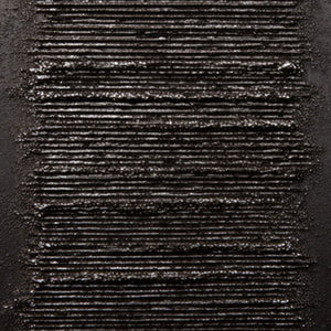 Minimalist Dark Abstract Geometric Textured Wall Art - Modern Monochrome Impasto Black Grey Vertical Line Artwork for Contemporary Living Room Office Bedroom Decor