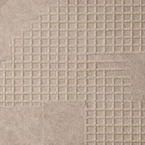 Minimalist Neutral Beige Geometric Textured Wall Art Modern Abstract Grid Circle Relief Artwork Wabi-Sabi Style Elegant Subtle Tonal Decor for Office Living Room Bedroom Dining Room Hallway