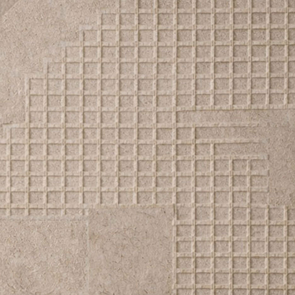 Minimalist Neutral Beige Geometric Textured Wall Art Modern Abstract Grid Circle Relief Artwork Wabi-Sabi Style Elegant Subtle Tonal Decor for Office Living Room Bedroom Dining Room Hallway