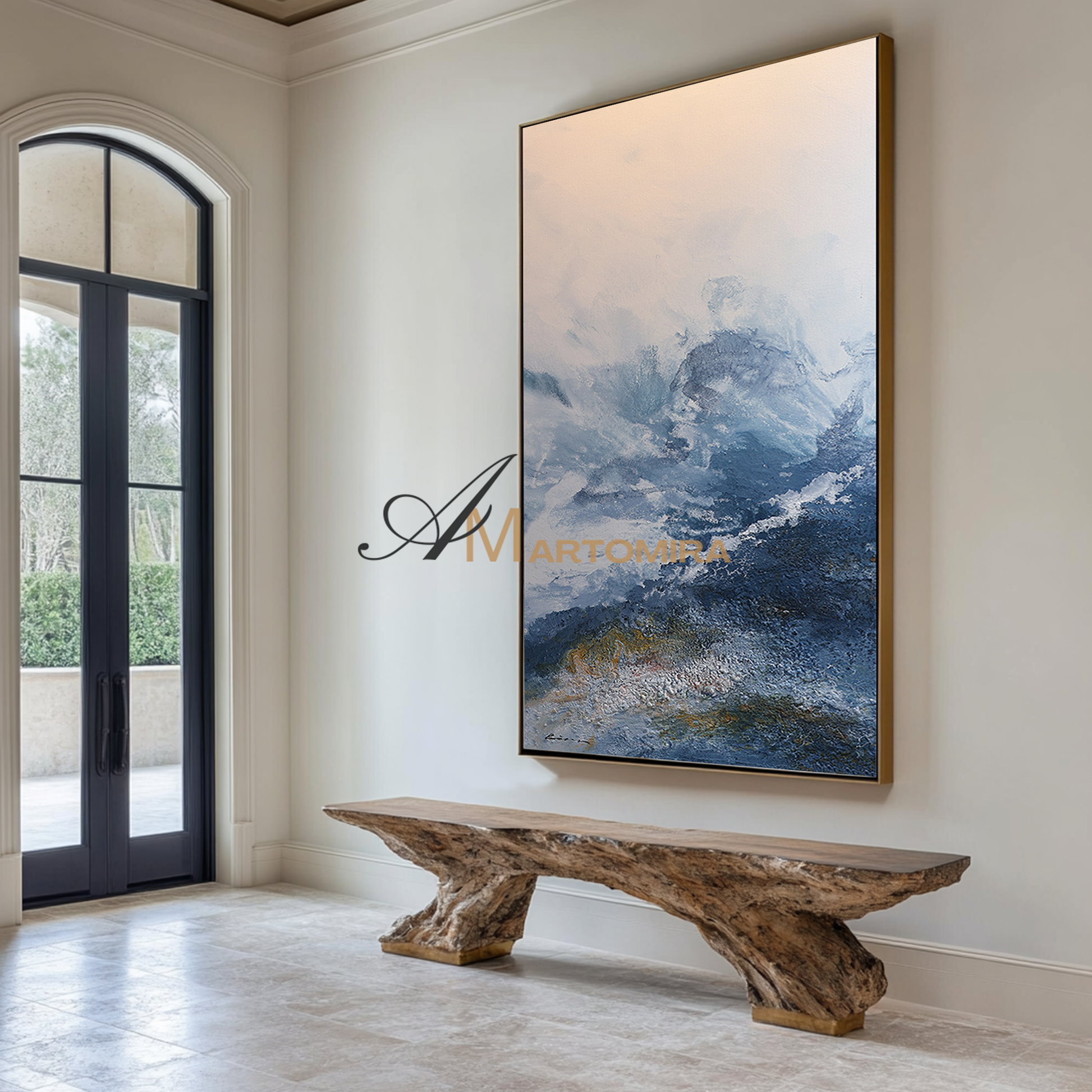 Landscape Wall Art | Mountain Wall Art | Landscape Art Oil Painting | Modern Abstract Wall Art #DF057