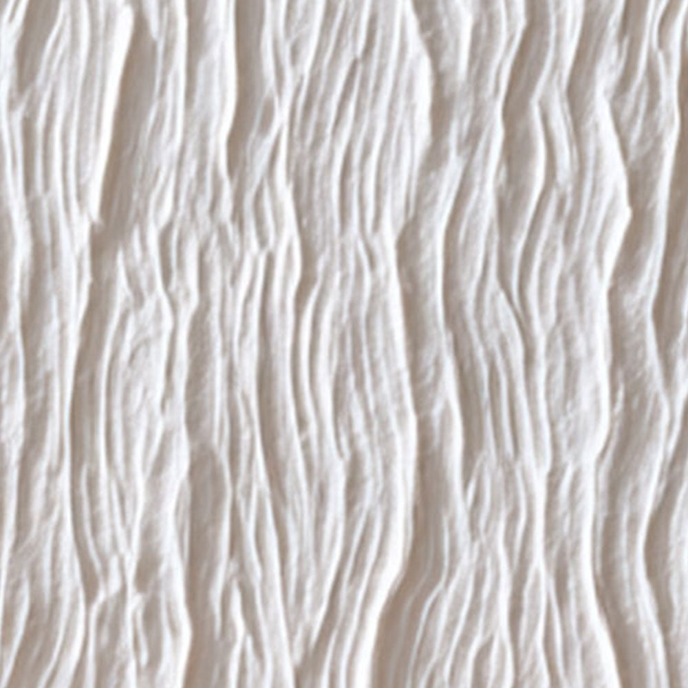 Minimalist White Organic Wavy Textured Abstract Plaster Wall Art Modern Neutral Framed Decor for Contemporary Living Room Bedroom Office Dining Room Hallway