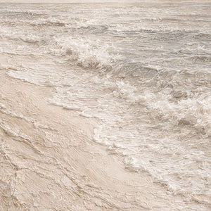 Minimalist Neutral Ocean Wave Textured Wall Art Beige White Grey Abstract Beach Scene Impasto Painting Coastal Artwork for Living Room Bedroom Dining Room Office Hallway