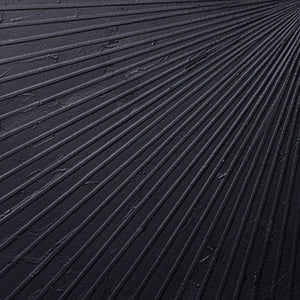 Minimalist Dark Grey Black Abstract Radiating Geometric Lines Textured Wall Art Modern Monochrome Knife Stroke Impasto for Contemporary Interiors Office Bedroom Living Room Dining Room Hallway Stylish Home Decor