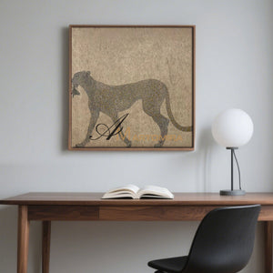 Animal Paintings | Painting Of A Leopard | Brown And Beige Wall Art | Decorative Wall Art #MF070
