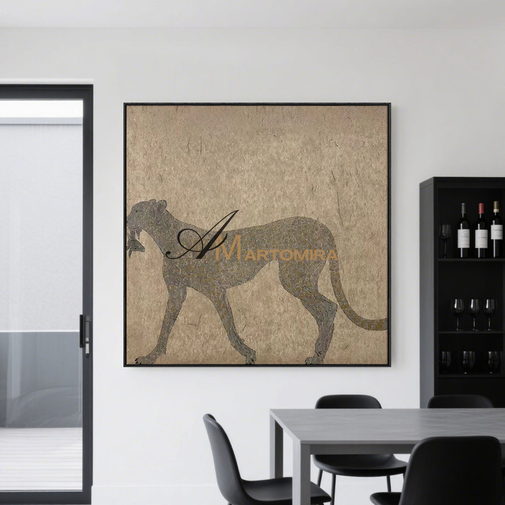 Animal Paintings | Painting Of A Leopard | Brown And Beige Wall Art | Decorative Wall Art #MF070