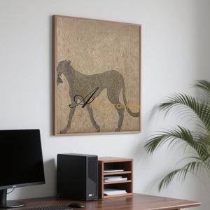 Animal Paintings | Painting Of A Leopard | Brown And Beige Wall Art | Decorative Wall Art #MF070