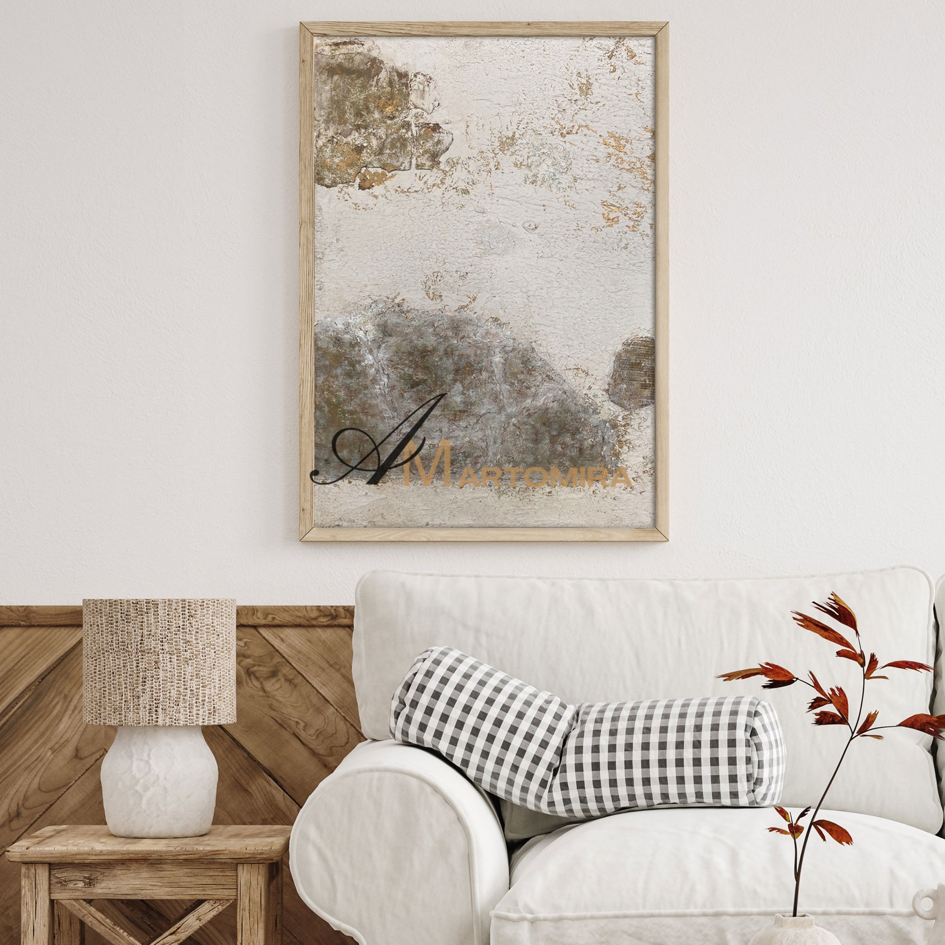 Wabi Sabi Wall Art | Gold Abstract Wall Art | Modern Abstract Wall Art | Textured Paint #NY021