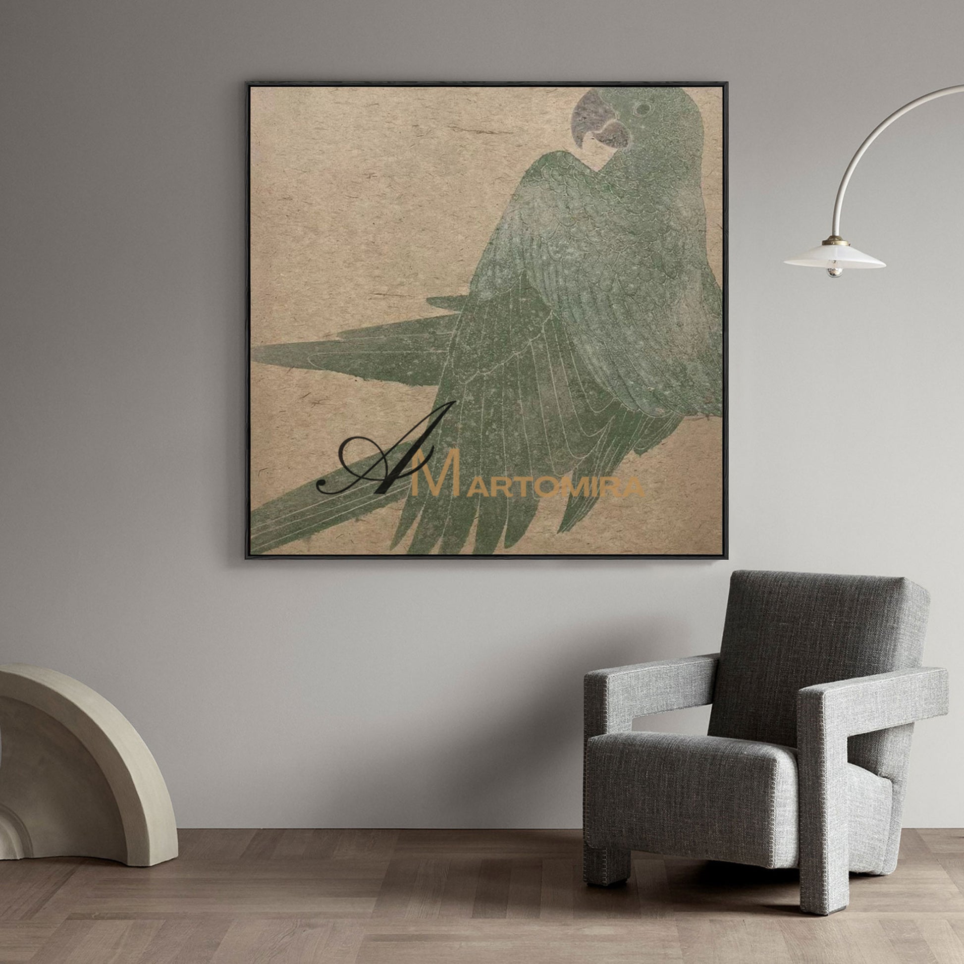 Bird Paintings | Large Contemporary Wall Art | Paintings Of Birds In Acrylic | Wabi Sabi Wall Art #MF071