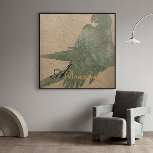 Bird Paintings | Large Contemporary Wall Art | Paintings Of Birds In Acrylic | Wabi Sabi Wall Art #MF071