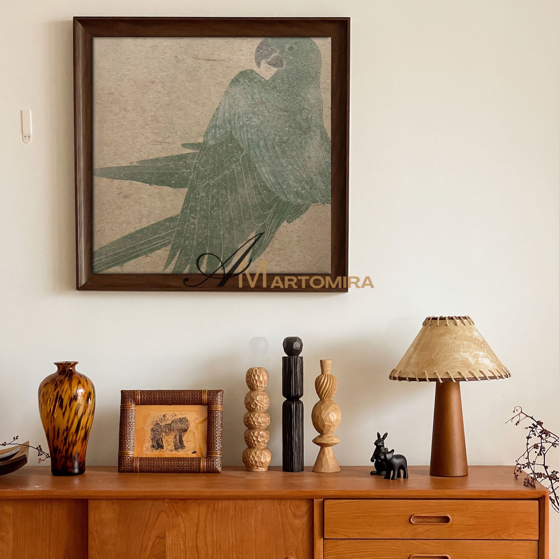 Bird Paintings | Large Contemporary Wall Art | Paintings Of Birds In Acrylic | Wabi Sabi Wall Art #MF071
