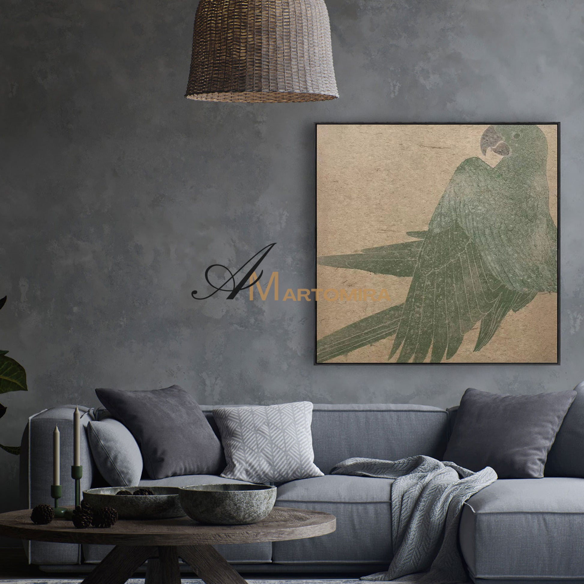 Bird Paintings | Large Contemporary Wall Art | Paintings Of Birds In Acrylic | Wabi Sabi Wall Art #MF071