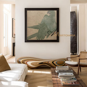Bird Paintings | Large Contemporary Wall Art | Paintings Of Birds In Acrylic | Wabi Sabi Wall Art #MF071