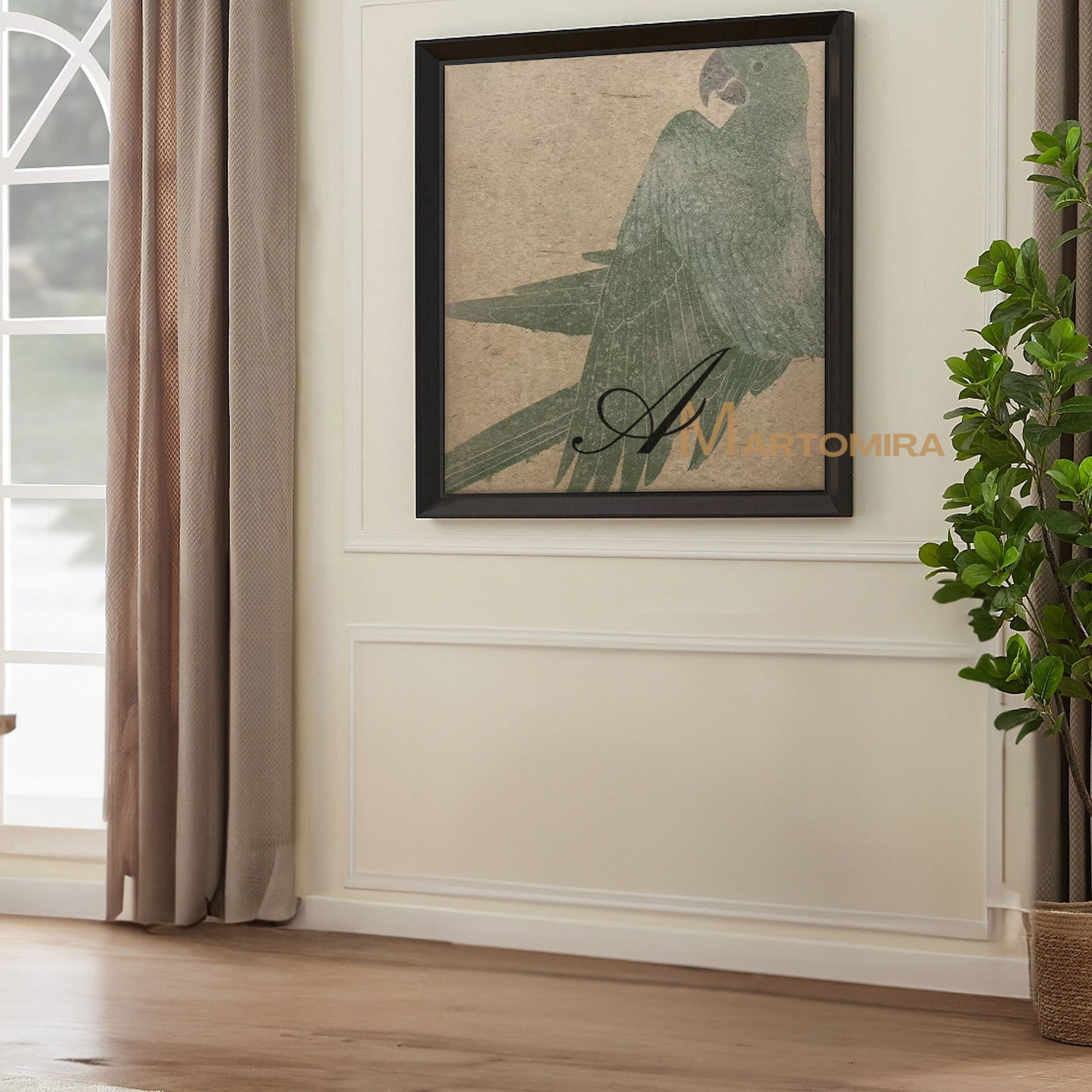 Bird Paintings | Large Contemporary Wall Art | Paintings Of Birds In Acrylic | Wabi Sabi Wall Art #MF071