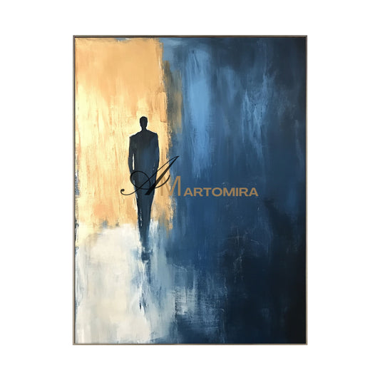 Modern Abstract Wall Art | Blue Wall Art | Acrylic Paint | Wall Art For Living Room #AP021