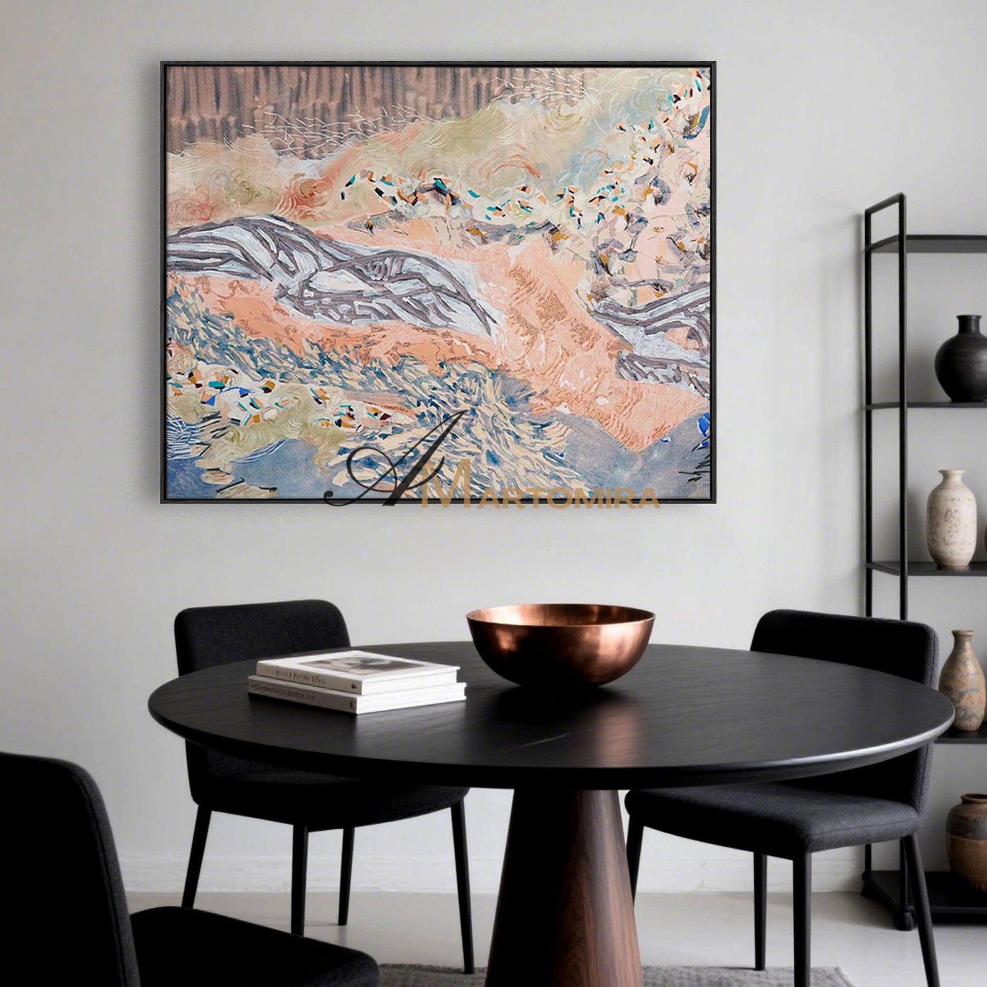 Abstract Canvas Art | Colorful Abstract Painting | Large Abstract Wall Art For Living Room #MF074