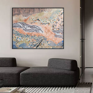 Abstract Canvas Art | Colorful Abstract Painting | Large Abstract Wall Art For Living Room #MF074