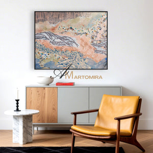 Abstract Canvas Art | Colorful Abstract Painting | Large Abstract Wall Art For Living Room #MF074