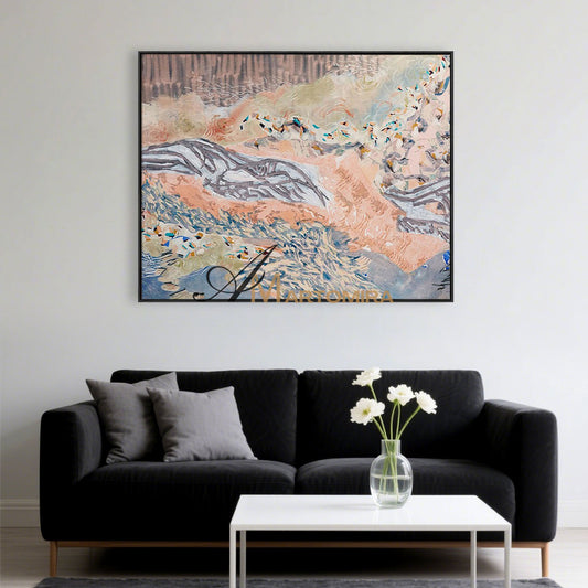 Abstract Canvas Art | Colorful Abstract Painting | Large Abstract Wall Art For Living Room #MF074