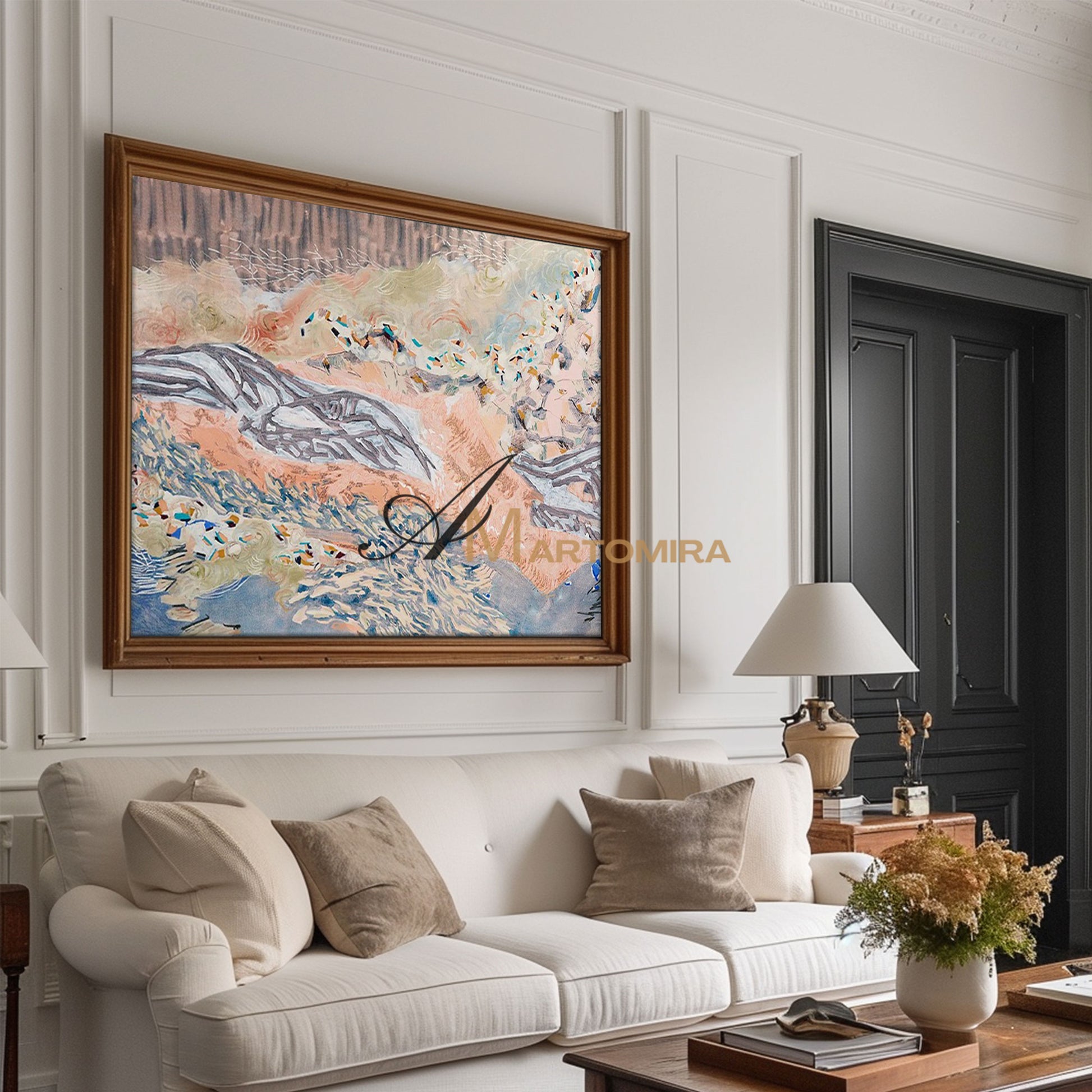 Abstract Canvas Art | Colorful Abstract Painting | Large Abstract Wall Art For Living Room #MF074