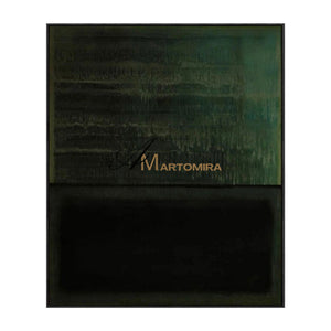 Abstract Art Paintings | Minimalist Abstract Art | Black And Green Wall Art| Modern Abstract Wall Art #MF076