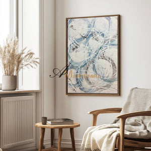Geometric Wall Art | Abstract Canvas Art | Large Canvas Acrylic Painting | Minimalist Wall Art #SH005