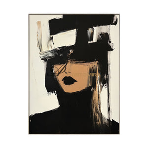 Painting Art Woman | Black And White Wall Art | Beautiful Woman Painting | Modern Art #AP026